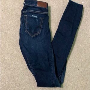 Hollister ripped skinny jeans